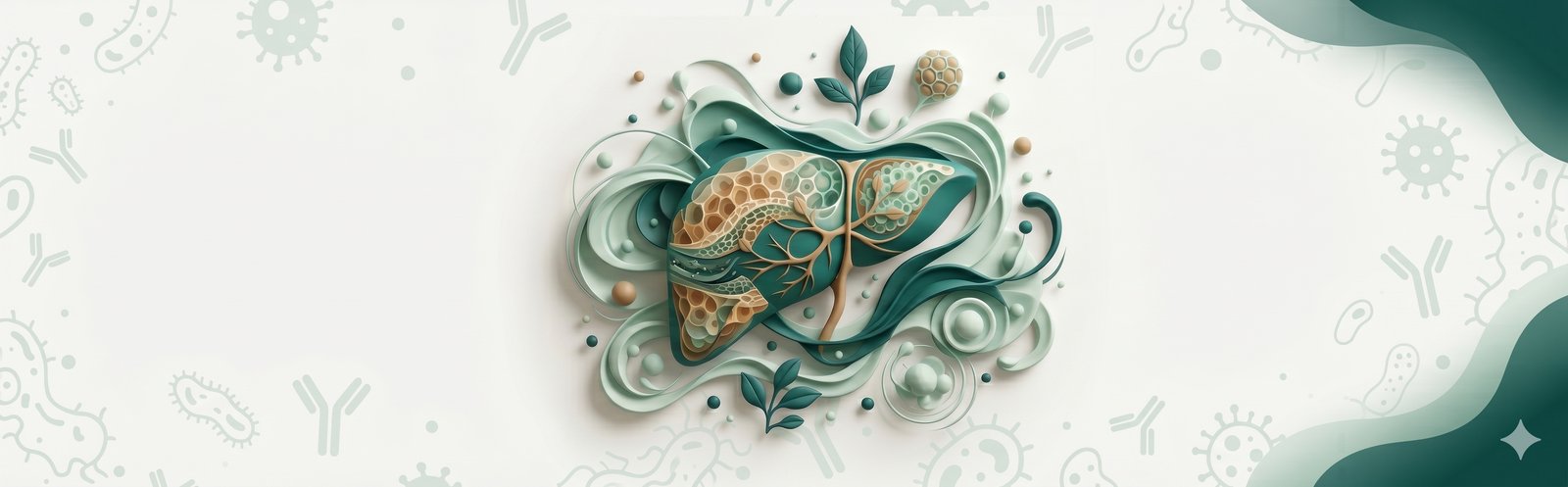 Ilustração de células hepáticas com vírus da hepatite Ilustração de células hepáticas com vírus da hepatite